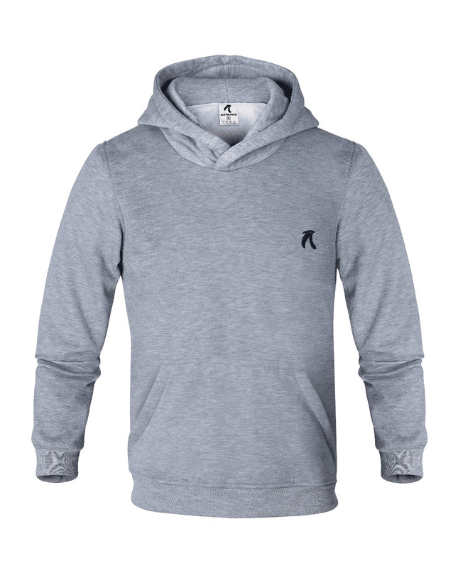 Buzo tipo hoodie para hombre esencial gris claro