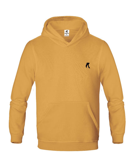 Buzo tipo hoodie para hombre esencial mostaza