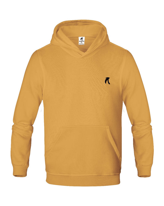 Buzo tipo hoodie para hombre esencial mostaza