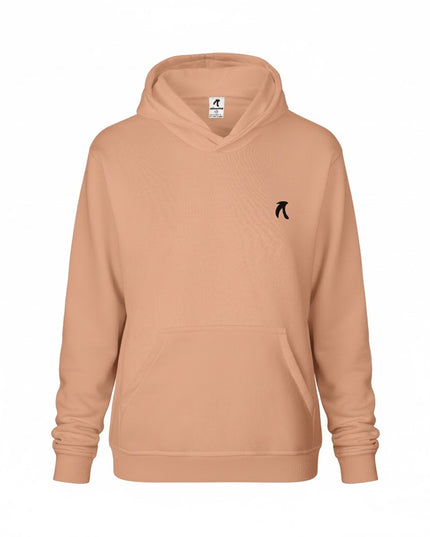 Buzo tipo hoodie para mujer esencial camel