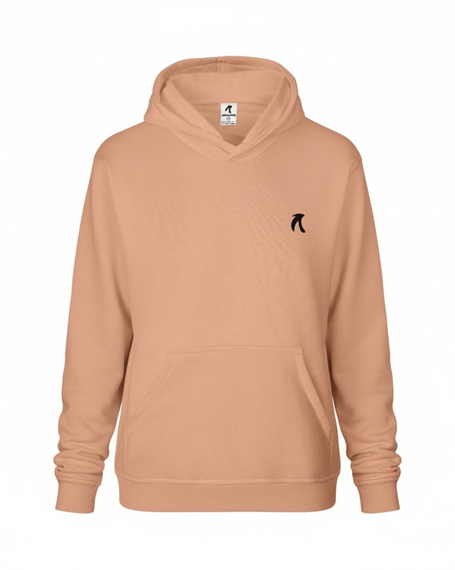 Buzo tipo hoodie para mujer esencial camel