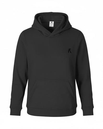 Buzo tipo hoodie para mujer esencial gris oscuro