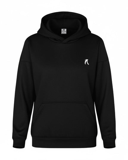Buzo tipo hoodie para mujer esencial negro