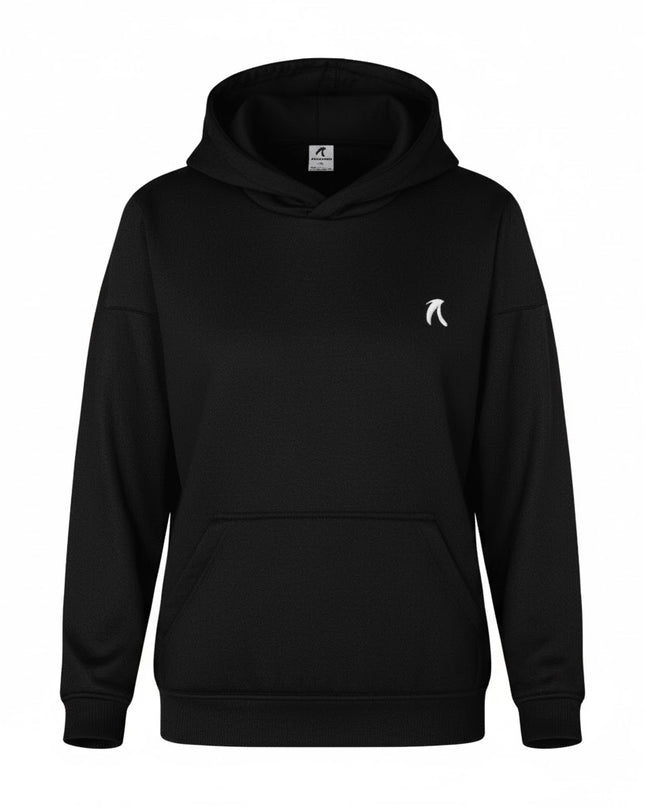 Buzo tipo hoodie para mujer esencial negro