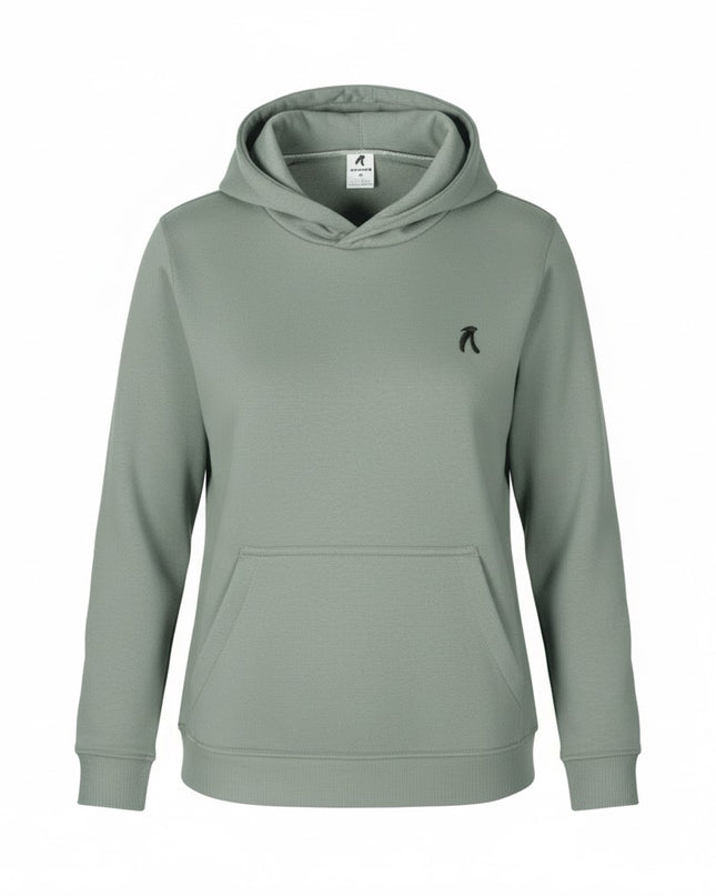 Buzo tipo hoodie para mujer esencial verde oliva