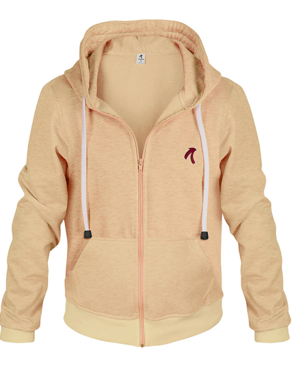 Chaqueta con capucha para hombre camel esencial
