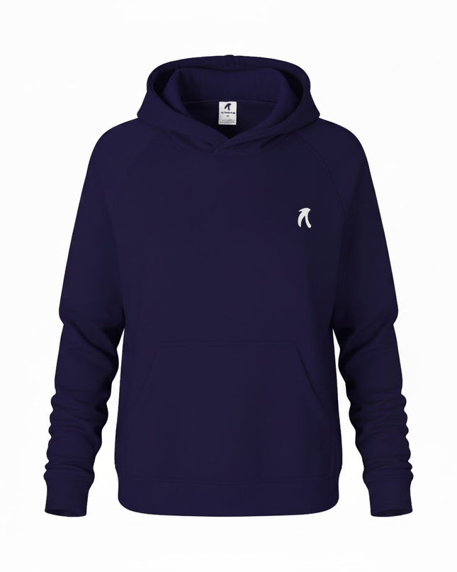 Buzo tipo hoodie para mujer esencial azul oscuro