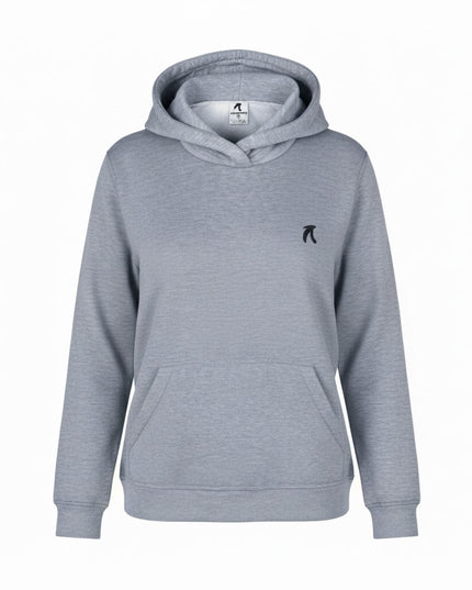 Buzo tipo hoodie para mujer esencial gris claro