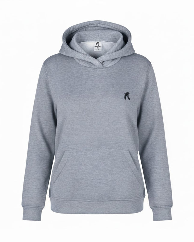 Buzo tipo hoodie para mujer esencial gris claro