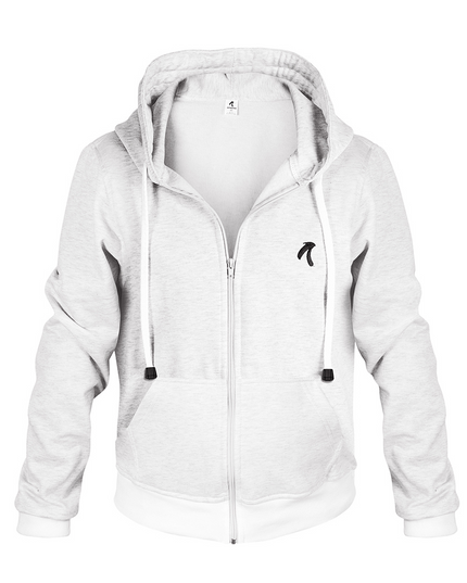 Chaqueta con capucha para hombre blanco esencial