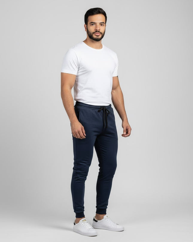 Jogger Hombre Esencial Azul Oscuro