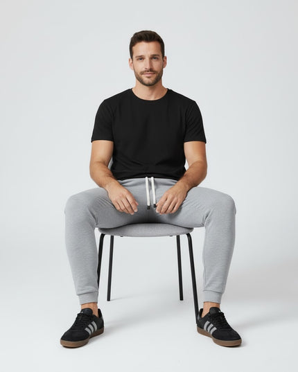 Jogger Hombre Esencial Gris Claro