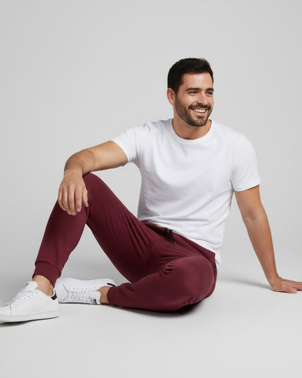 Jogger Hombre Esencial Vinotinto