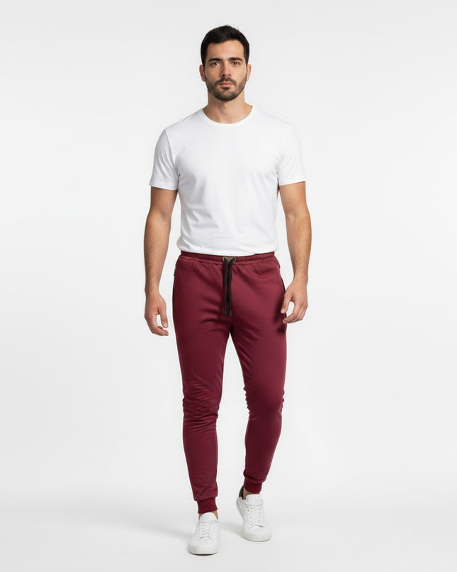 Jogger Hombre Esencial Vinotinto