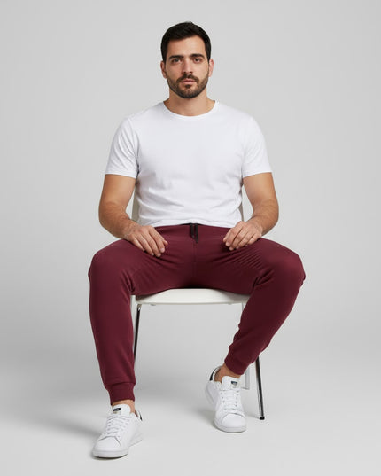 Jogger Hombre Esencial Vinotinto