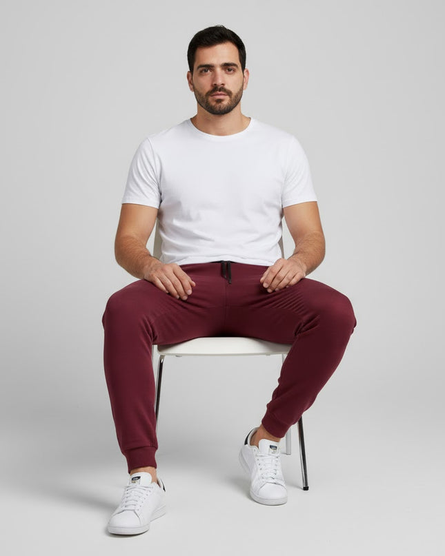 Jogger Hombre Esencial Vinotinto