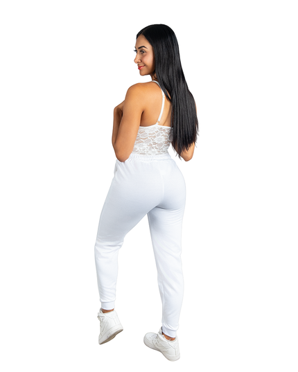 Jogger Mujer Esencial Blanco