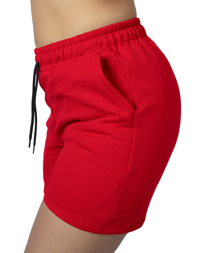 Pantaloneta para mujer en burda esencial roja