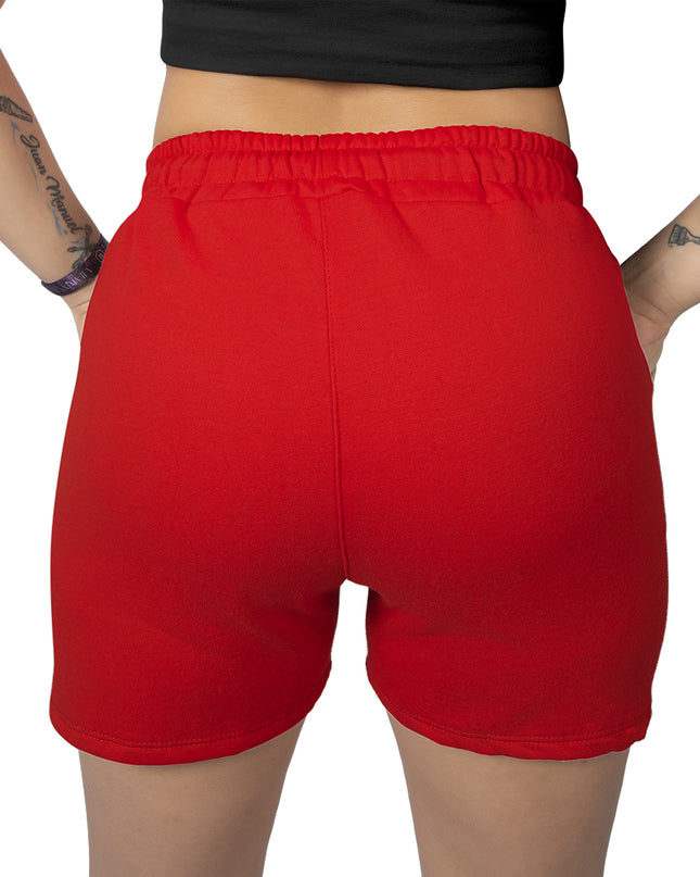 Pantaloneta para mujer en burda esencial roja