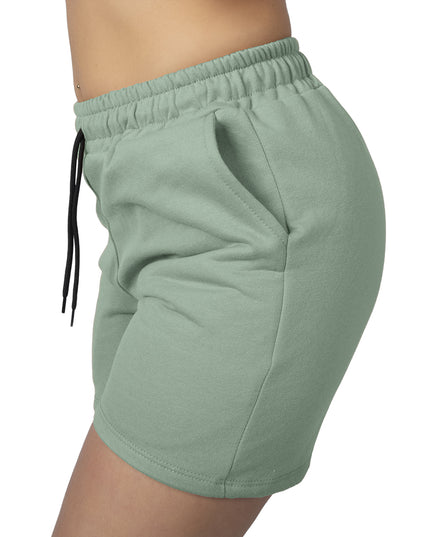 Pantaloneta para mujer en burda esencial verde oliva