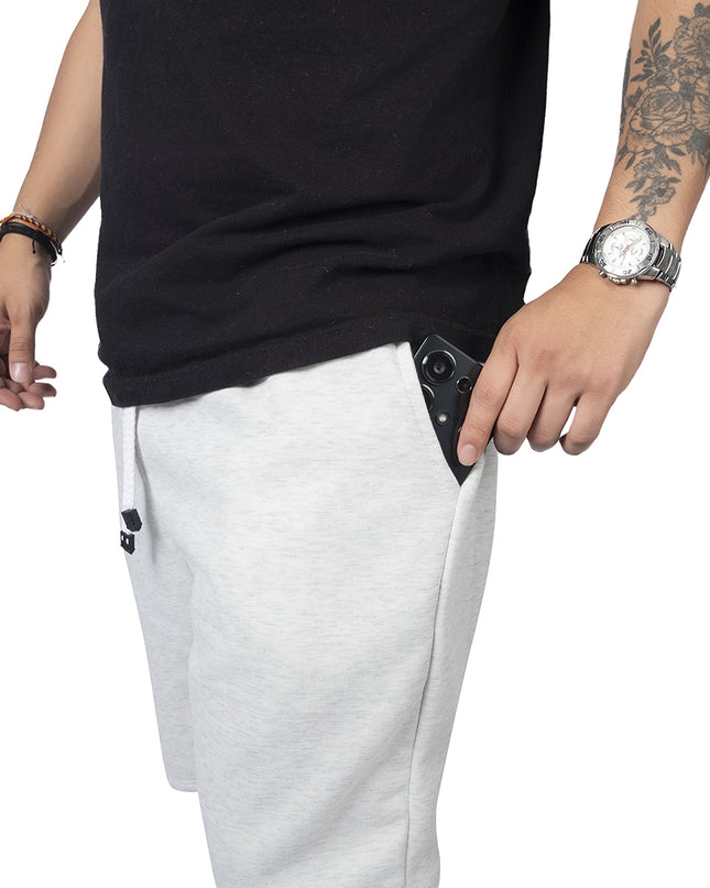 Pantaloneta para hombre en algodon esencial avena