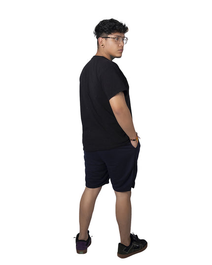 Pantaloneta para hombre en algodon esencial azul oscuro