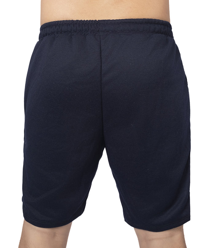 Pantaloneta para hombre en burda azul oscuro