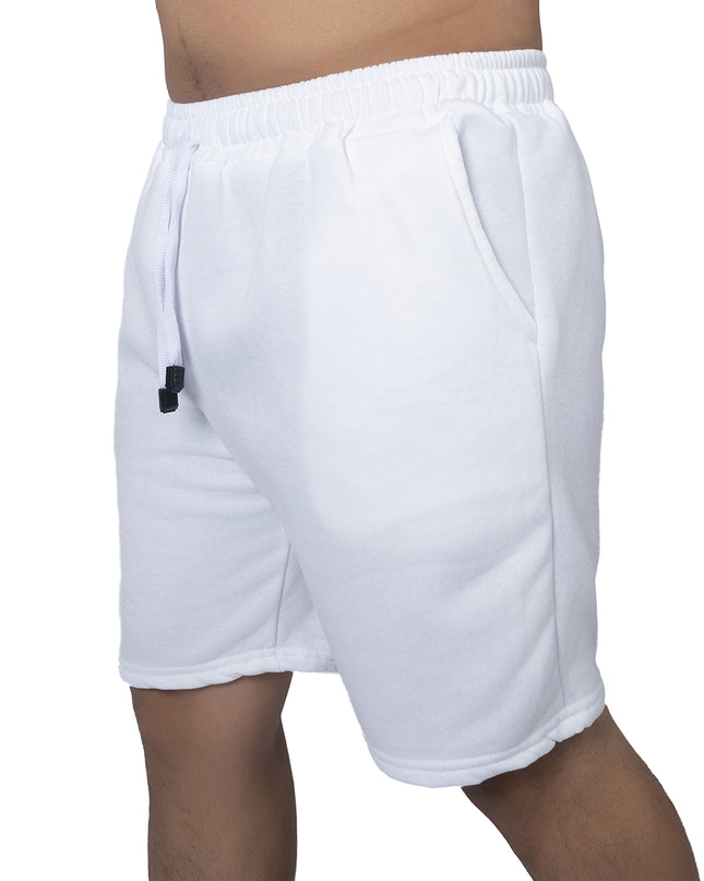 Pantaloneta para hombre en burda blanca