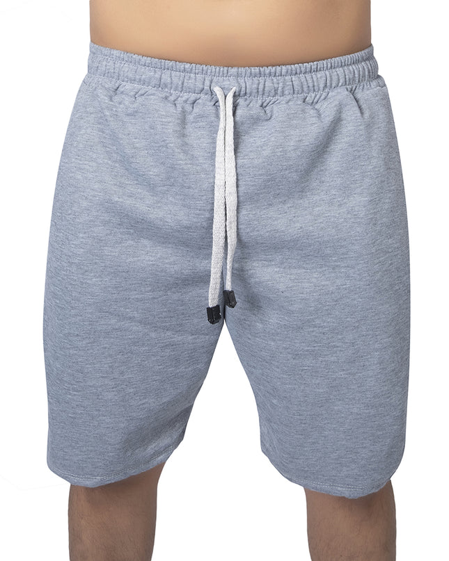 Pantaloneta para hombre en burda gris claro