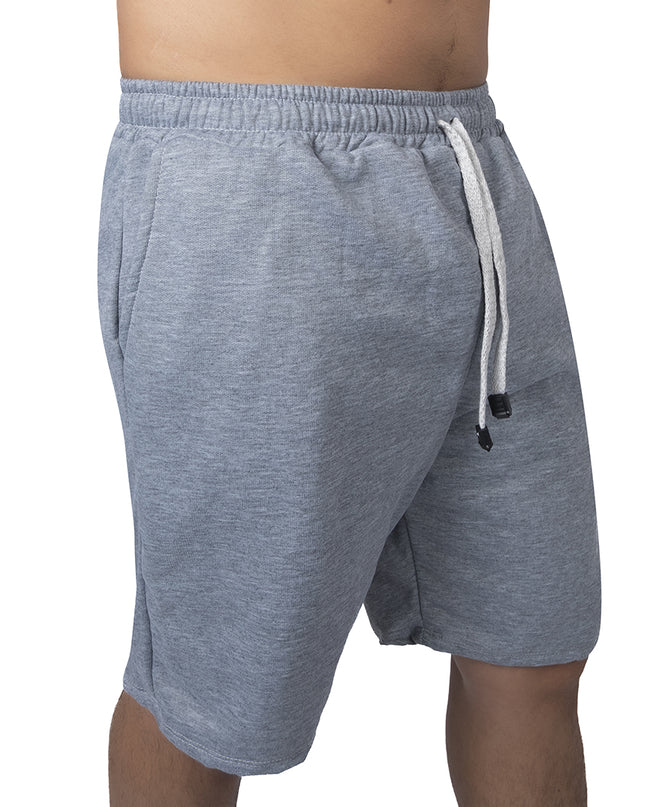 Pantaloneta para hombre en burda gris claro