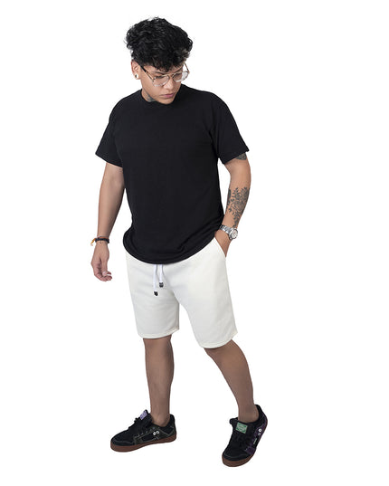 Pantaloneta para hombre en algodon esencial marfil