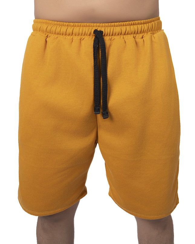 Pantaloneta para hombre en algodon esencial mostaza