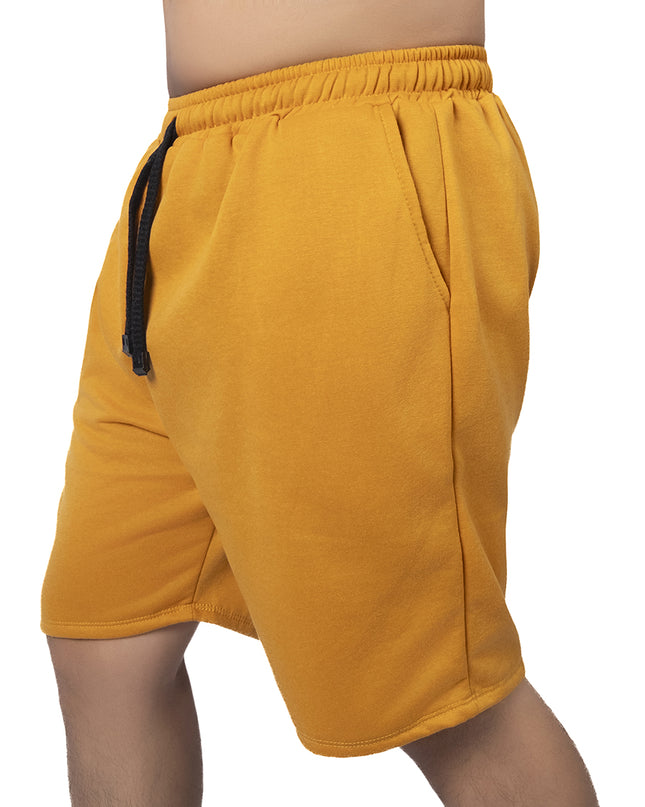 Pantaloneta para hombre en algodon esencial mostaza