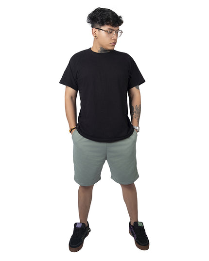 Pantaloneta para hombre en burda verde oliva