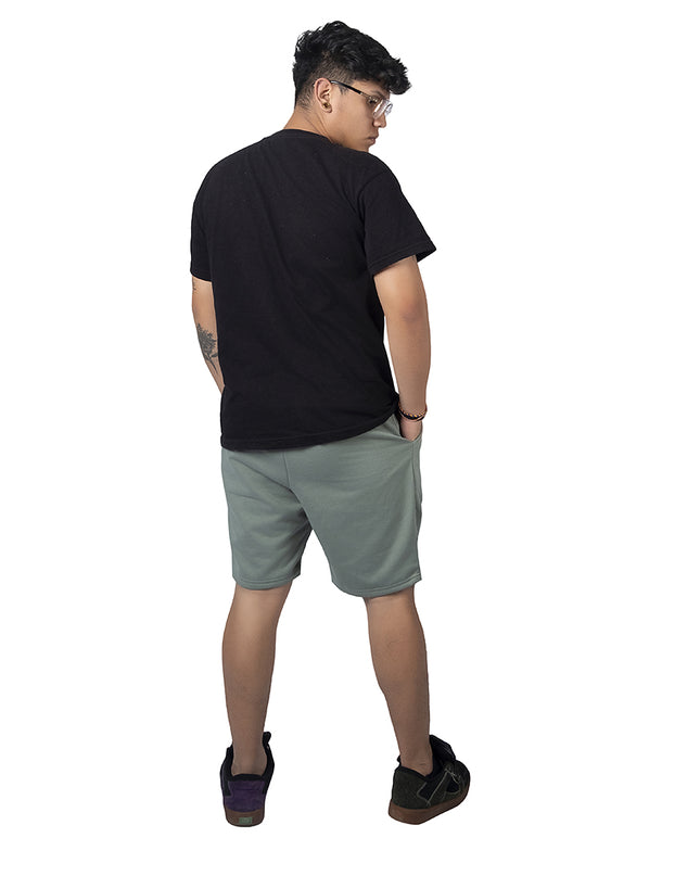 Pantaloneta para hombre en burda verde oliva