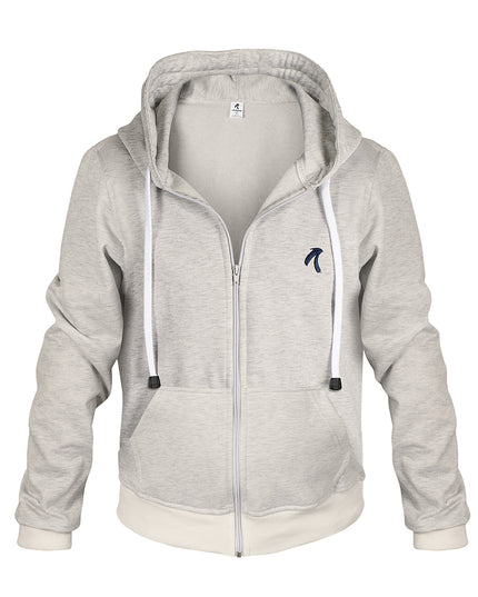 Chaqueta con capucha para hombre avena esencial