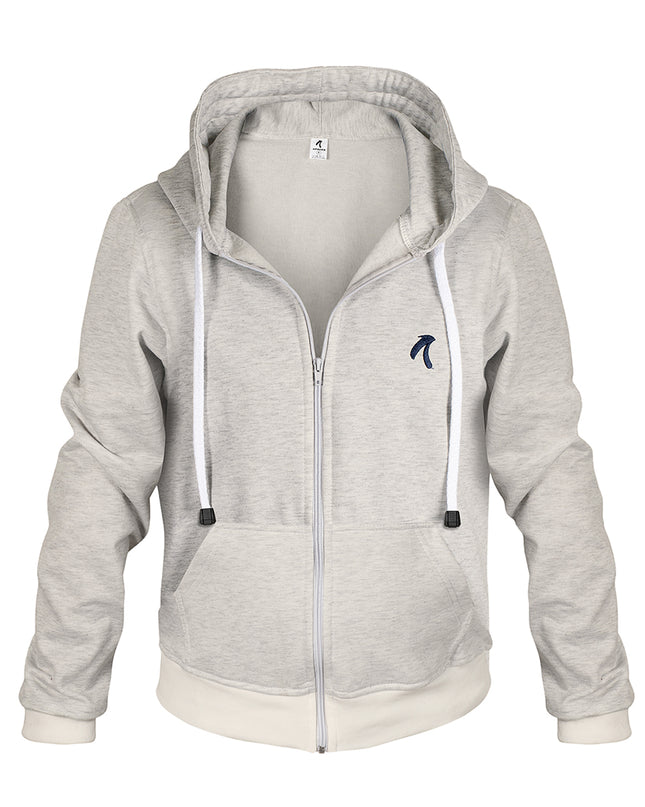 Chaqueta con capucha para hombre avena esencial