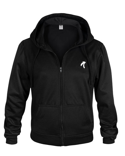 Chaqueta con capucha para hombre negro esencial