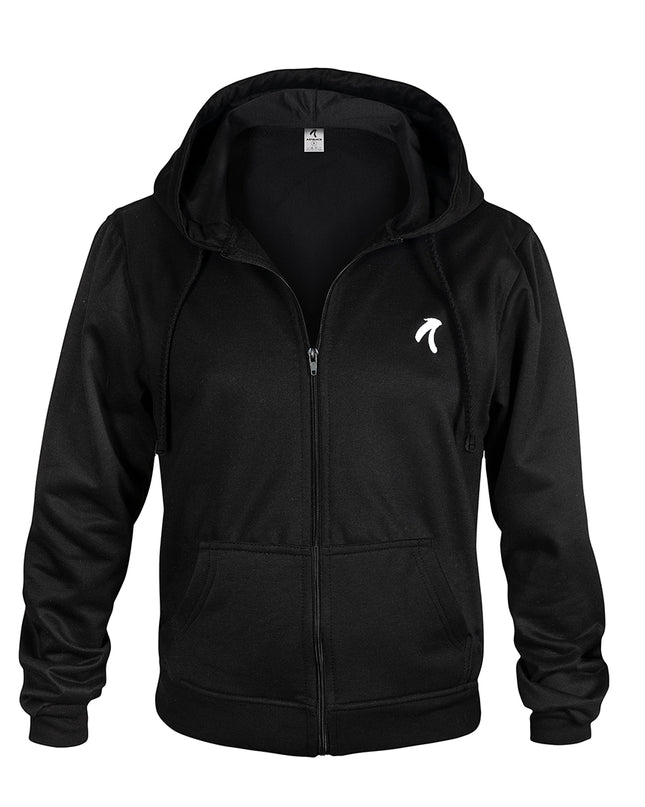 Chaqueta con capucha para hombre negro esencial