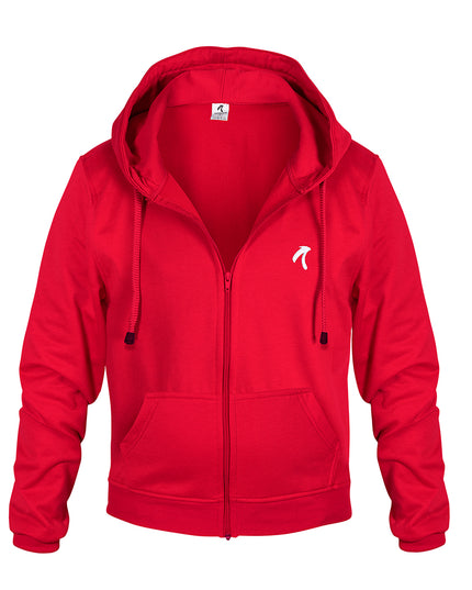 Chaqueta con capucha para hombre rojo esencial
