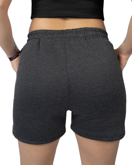 Pantaloneta para mujer en burda esencial gris oscuro