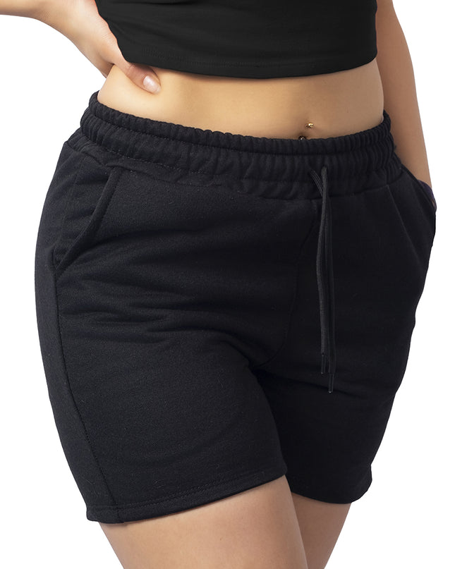 Pantaloneta para mujer en algodon esencial negra