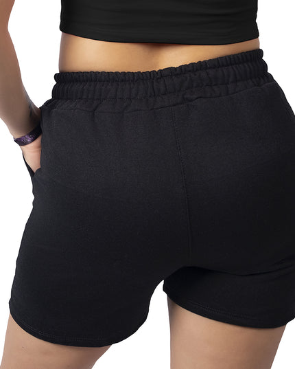 Pantaloneta para mujer en burda esencial negra