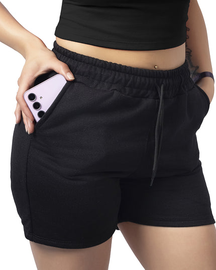 Pantaloneta para mujer en algodon esencial negra
