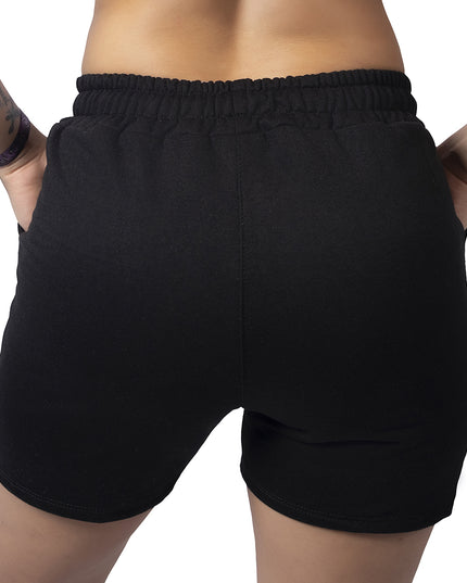 Pantaloneta para mujer en burda esencial negra