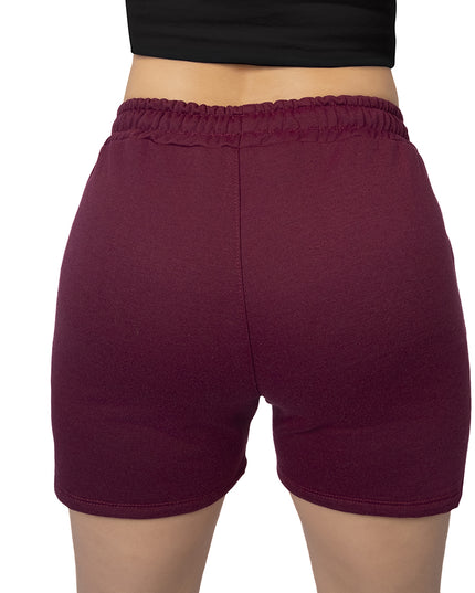 Pantaloneta para mujer en burda esencial vinotinto